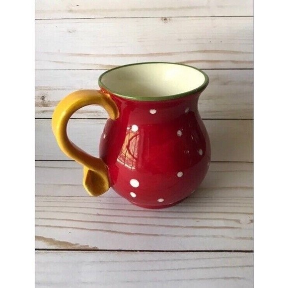 Pier 1 Imports Coffee Mug Cup 16 oz Christmas Snowman Holiday Snowball - Picture 2 of 6